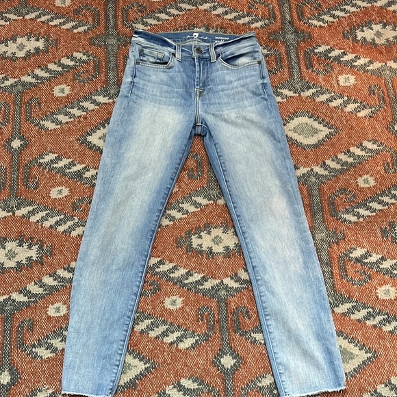 7 for all mankind roxanne ankle jeans size 25 - Picture 2 of 7